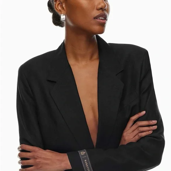 Babaton New Agency Linen Blazer M - Picture 3 of 11